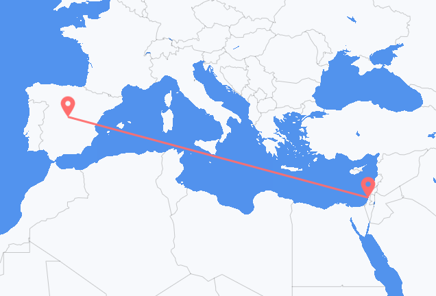 Flyrejser fra Tel Aviv til Madrid