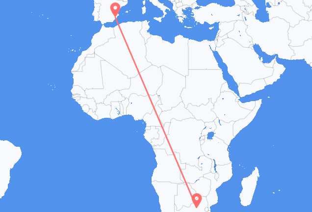 Vluchten van Johannesburg naar Murcia