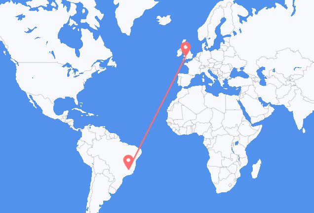 Flyrejser fra Belo Horizonte til Cardiff