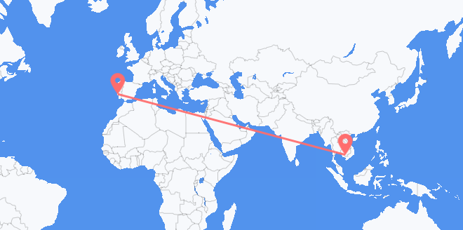 Авиаперелеты из Камбоджи в Португалию