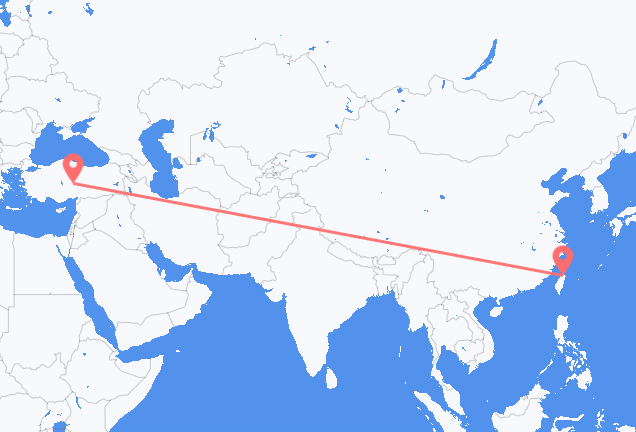 เที่ยวบินจาก ไทเป ไปยัง คัยเซรี