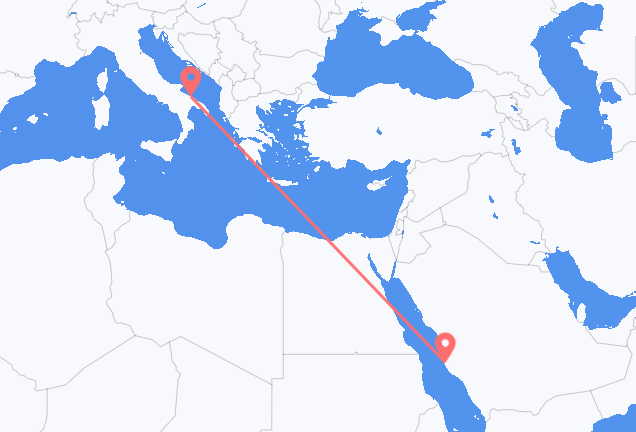 Vols de Djeddah pour Bari