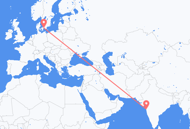 Vols de Bombay pour Copenhague