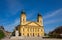 photo of view of Reformed Great Church in Debrecen city, Hungary.