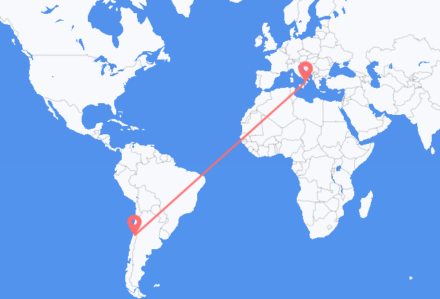 Flyrejser fra Santiago de Chile til Lamezia Terme