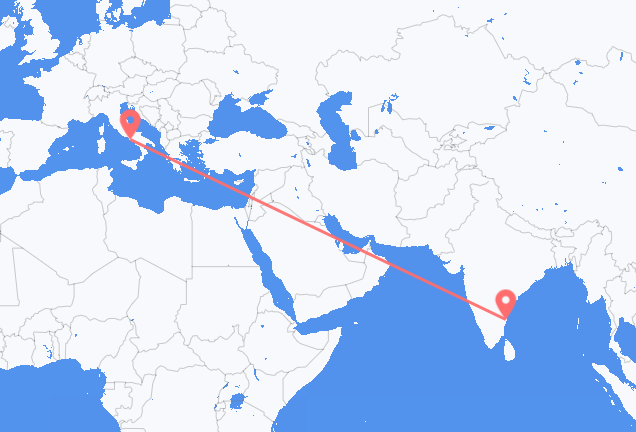 Vols de Chennai pour Naples