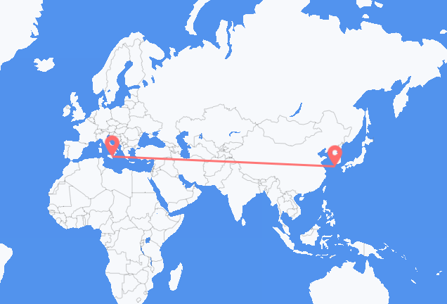 Voos da cidade de Jeju para Catânia