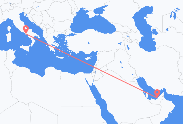 Vols d’Abu Dhabi pour Naples