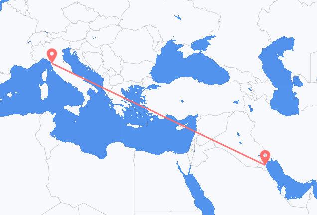 Vuelos de Ciudad de Kuwait a Pisa