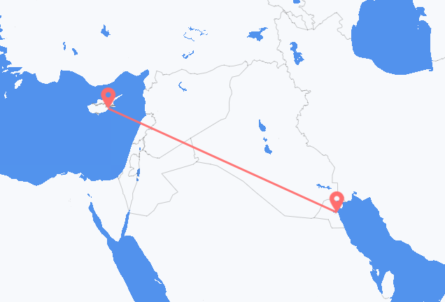 Vuelos de Ciudad de Kuwait a Lárnaca