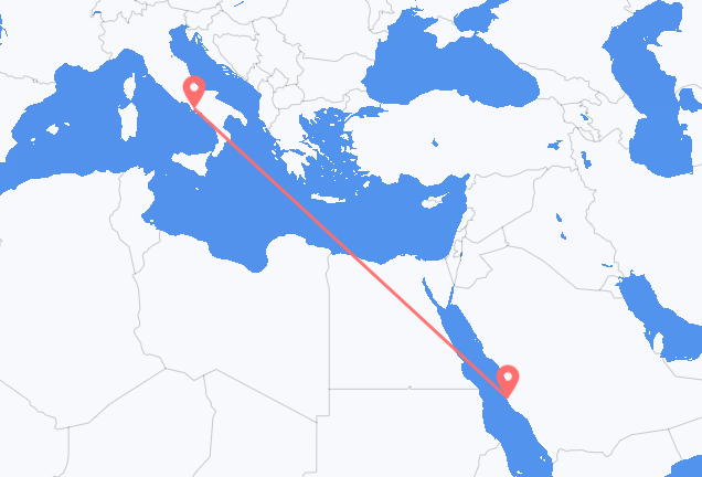 Vols de Djeddah pour Naples