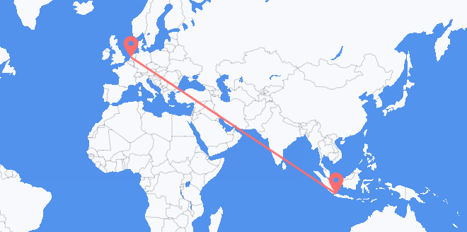 Flüge von Indonesien nach die Niederlande