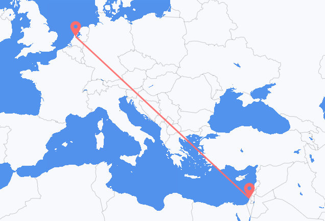 Flyrejser fra Tel Aviv til Amsterdam