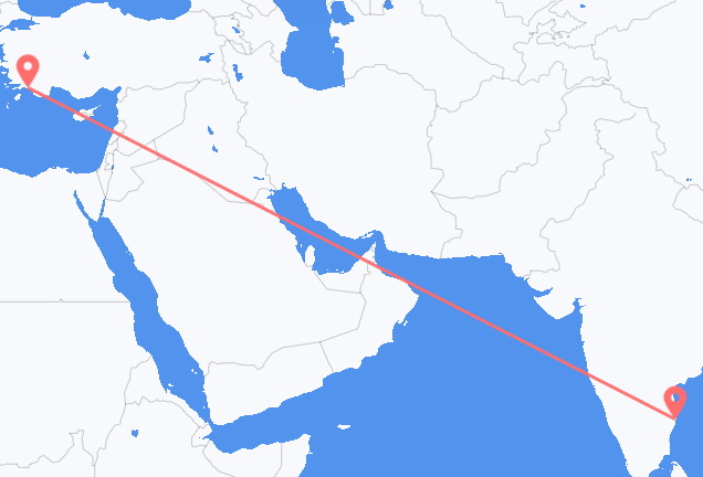 Flüge von Chennai, nach Dalaman