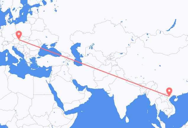 从河內市飞往维也纳的航班