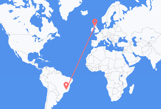 Flyrejser fra Belo Horizonte til Glasgow