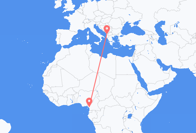 Flyg från Douala till Tirana