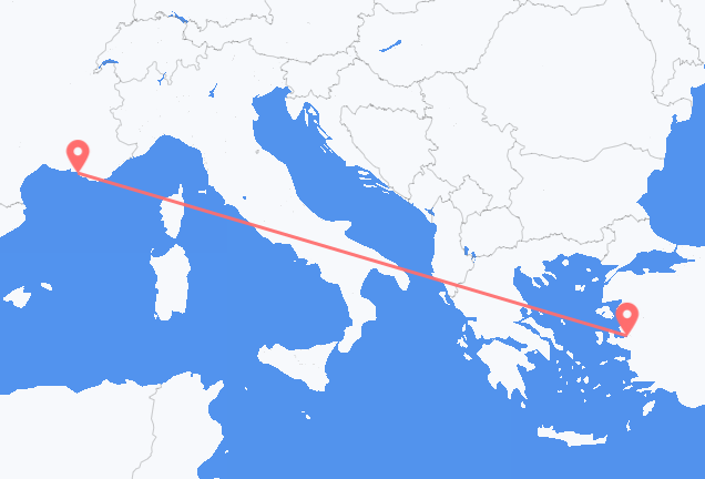 Flyg från Izmir till Marseille