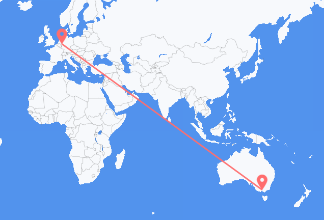 Voos de Melbourne para Düsseldorf