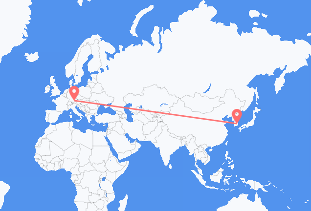 Flug frá Daegu til München