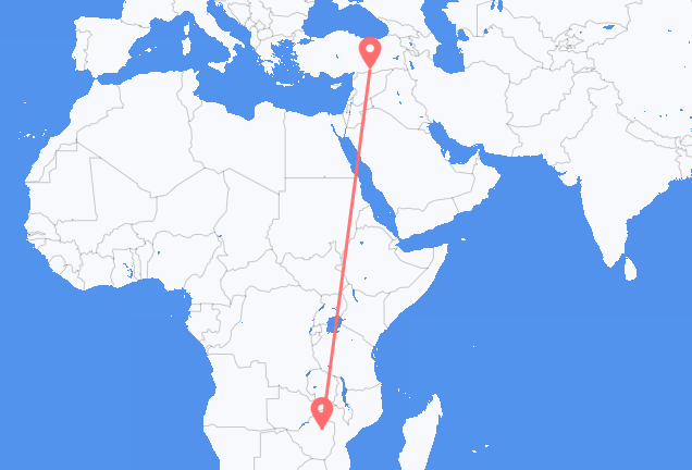 Vols d’Harare pour Şanlıurfa