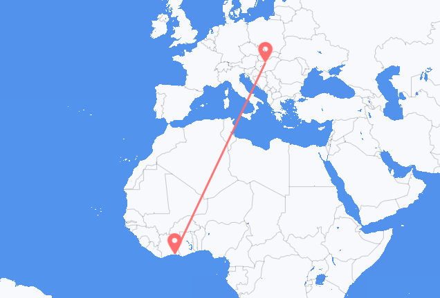 Vols d’Abidjan pour Budapest