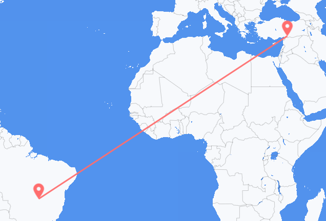 Рейсы из Бразилиа в Газиантеп