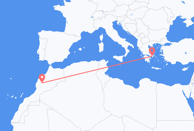 Vuelos de Marrakech a Atenas