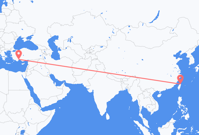 Vols de Taipei pour Antalya