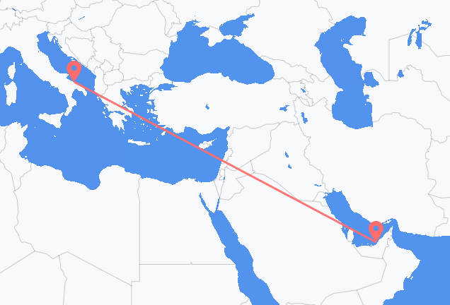 Vols d’Abu Dhabi pour Bari