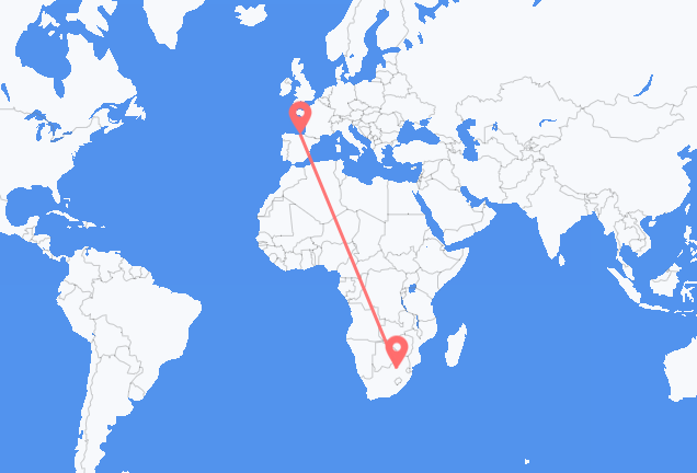 Vluchten van Johannesburg naar Bilbao