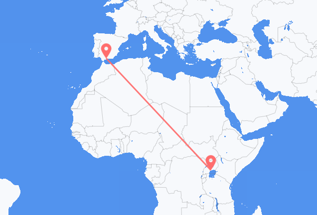 Vols d’Entebbe pour Málaga