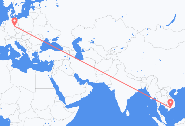 호치민시 출발, 라이프치히 도착 항공편