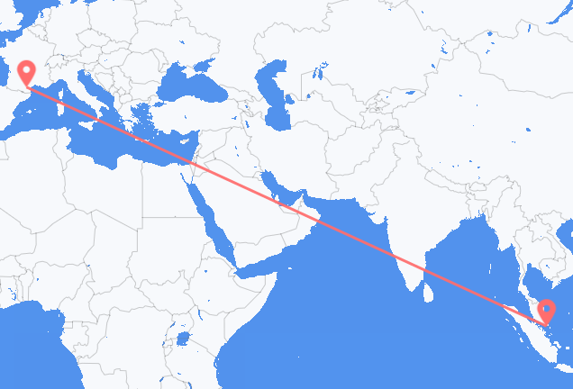 싱가포르 싱가포르에서 출발해 프랑스 카르카손으로(으)로 가는 항공편