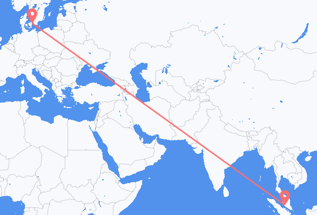 Vols de Lumpur pour Copenhague