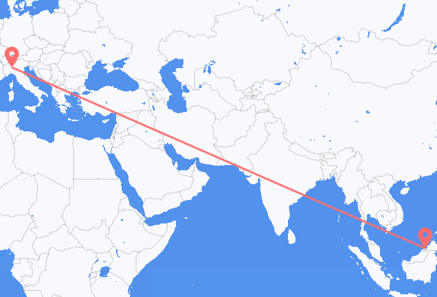 Vuelos de Bandar Seri Begawan a Milán