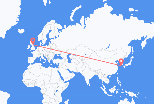 Flyreiser fra Jeju City, til Newcastle upon Tyne