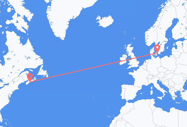 Vols d’Halifax pour Copenhague