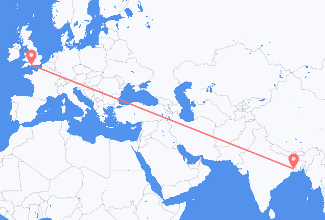 Flug frá Kolkata, Indlandi til Bournemouth, Englandi