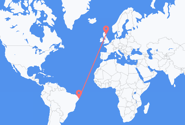 Flyg från Recife (kommun) till Aberdeen