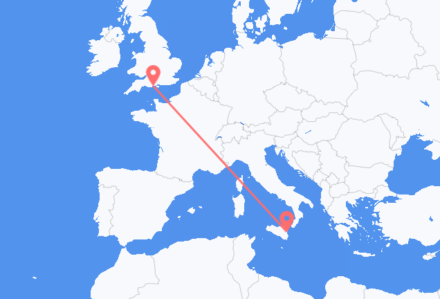 Vuelos de Catania, Italia a Bournemouth, Inglaterra