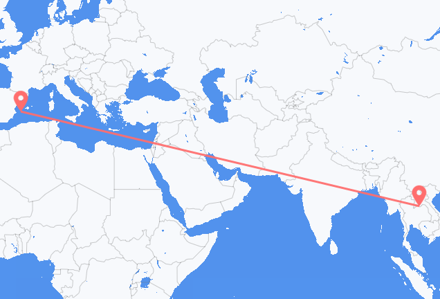 Vuelos de Vientián a Ibiza