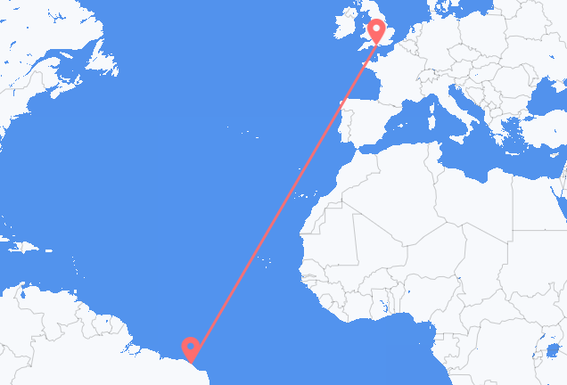 เที่ยวบิน จาก Fortaleza, บราซิล ไปยัง บอร์นมัท, อังกฤษ