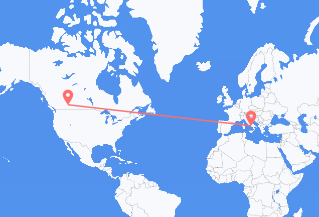 Flyrejser fra Calgary til Napoli