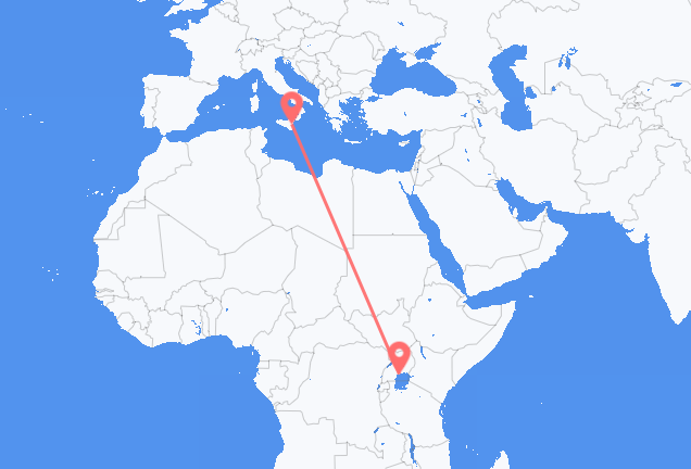 Flyg från Entebbe till Catania