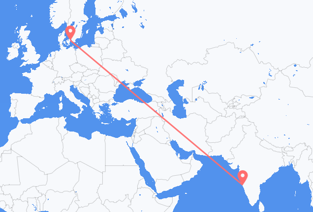 Flyg från Goa till Köpenhamn