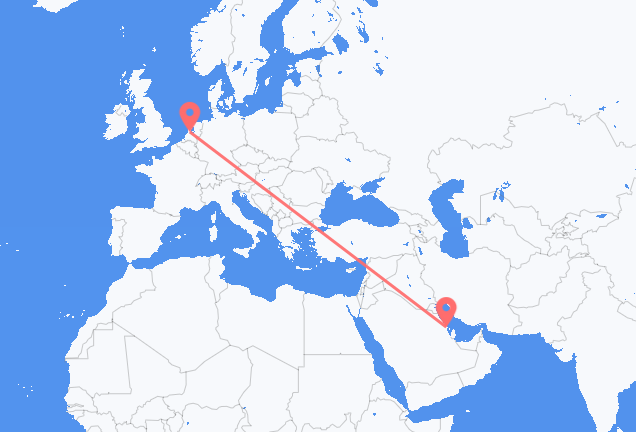 Vuelos de Dammam a Ámsterdam