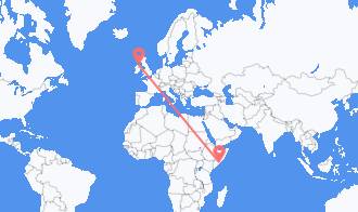 Voli dalla Somalia per l'Irlanda del Nord