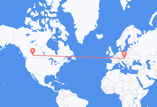 Flyrejser fra Calgary til Wien