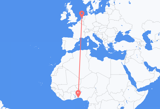 Flyrejser fra Cotonou til Amsterdam